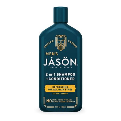 Jason Men's Refreshing 2-in-1 Shampoo and Conditioner, 12 oz