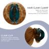 Beaupretty 2pcs Octopus Clip No-Slip Grip Women Hair Claw Clamp Large Hair Claw Clips Delicate Acrylic Hair Jaw Clips Blue view 4