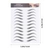 12 Sheets 6D False Eyebrows Eyebrow Transfers Stickers for Women and Girls Eyebrow Tattoos Sticker Style 1 view 4