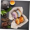 DOITOOL 100sheets Vintage Snack Paper Mat Oil Baking Pad for Food Decoration Grease Craftsmanship for Wrapping and Storing Foods for Parties and Events view 2