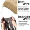 RemeeHi Invisiable Hair Pieces Human Hair Straight Fish-line Wire Micro Hair Extension for Women 100g 16 Inch 25cm 4# Medium Brown view 4