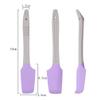 5pcs Apply Wax Spatula Lip Wax Strips and Spatula Silicone Makeup Spatula Makeup Scraper Beauty Massage Stick Mini Skin Care Tool Purple Cosmetic Massager view 2