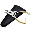 AAProTools Gold Mycotic Pedicure Nipper for Thick Toenail Fungus, Stainless Steel, Heavy Duty Barrel Spring with Pouch view 1