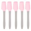 Beaupretty 5pcs Makeup Spatula Spoon Silicone Applicator for Facial Cream Cosmetic Lip Balm Mixing Hand Foot Skin Care Spatula Pink view 1