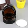 20ml Amber Round Glass Jars with Plastic Lids and Inner Liners, Refillable Empty Cosmetic Bottles Container For Travel and Home Makeup Products, Lotion, Cream (9Pcs) view 4