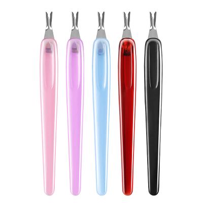 5Pcs Cuticle Trimmer Pusher V Shape Dead Skin Fork Stainless Steel Callus Remover Nail Art Care Tools for Fingernail Toenail Home Salon