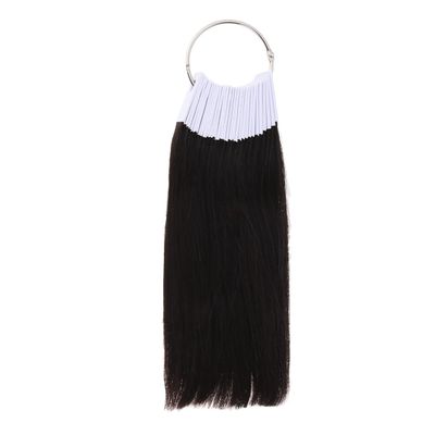 30Pcs Real Hair Color Rings Testing Color Samples Remy Human Hair,3 Degree Color