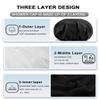 YIZIJIZI Terry Lined Shower Cap,Triple Layer Large Cap for Women,Shower Cap Reusable Waterproof,Long Thick Hair(Black) view 2