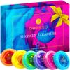 Aromatherapy Shower Steamers Gift Set, Six Fizzies - Uplifting, Relaxing, Stress Relief Scents for Women and Men - Self Care Home Spa Experience - Christmas Day Stocking Stuffers and Relaxation Gifts view 1