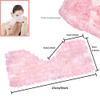 Be Meeting crystal Be Meeting Natural Quartz Rose Crystal Sleep Mask Eye Cover Mask Yoga Meditation Energy Healing Crystal Anti-Aging Hand-Made Therapy Eye Masks Gift (Rose), Small view 2