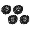 4pcs Mesh Hair Net Crochet Hair Net Hat Female Net Cap Sleeping Hairnet Mesh Hair Net Slap Headwear Elastic Crochet Mesh Hairnets Household Headband Miss Fabric view 1