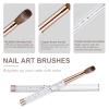 Shine Chance Acrylic Nail Brush Size 10, 100% Real Kolinsky Art Nail Brush for Acrylic Powder Application, Handmade Women Manicure Nail Extension Tool for Professional DIY Home Salon and Beginners view 4
