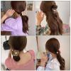 5 Pieces Flower Pearl Hair Claws for Women Hair Clips Hairpins Girls Ponytail Holder Barrettes Hair Accessories view 2