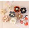 5 Pieces Flower Pearl Hair Claws for Women Hair Clips Hairpins Girls Ponytail Holder Barrettes Hair Accessories view 4