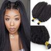 Kinky Straight I Tip Human Hair Extension Pre Bonded Brazilian Remy Hair Micro Links Coarse Italian Yaki Keratin Stick I Tip Hair For Black Women 100g 100strands (16 inch 100strands, #1(jet Black)) view 2