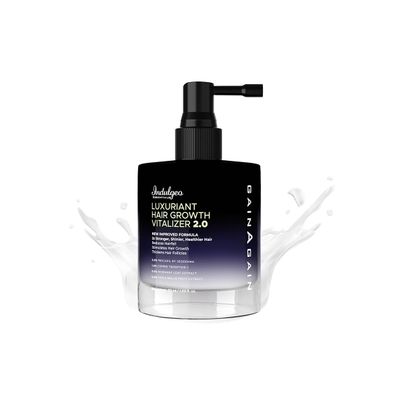 Indulgeo Essentials Gain Again Luxuriant Hair Vitalizer, 120 ml For Men & Women Hair Serum - Prevents Dandruff & Hair Fall | No Parabens or Sulfates | 100% Organic