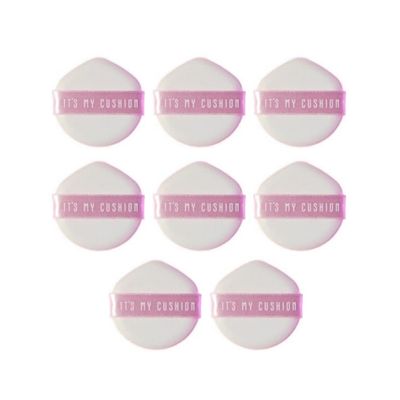 Air Cushion Puff Makeup Sponge - 8Pcs Pink Color Puff, Ultra Soft for Liquid Foundation, BB Cream, Concealer, Powder - Reusable and Easy to Clean - Korean Beauty by It's My Cushion