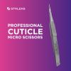 Staleks Pro EXPERT 90 Cuticle Micro Scissors  Miniature Blades  Straight Handle  Stainless Steel  Professional Manicure Tool view 4