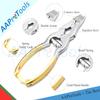 AAProTools Mycotic Toe Nail Nipper Cutters Clippers Gold- Double Action Heavy Duty Spring Barrel Podiatry Professional Pedicuretool for Thick Nails, Ingrown Toenails, Seniors view 2