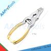 AAProTools Mycotic Toe Nail Nipper Cutters Clippers Gold- Double Action Heavy Duty Spring Barrel Podiatry Professional Pedicuretool for Thick Nails, Ingrown Toenails, Seniors view 3