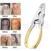 AAProTools Mycotic Toe Nail Nipper Cutters Clippers Gold- Double Action Heavy Duty Spring Barrel Podiatry Professional Pedicuretool for Thick Nails, Ingrown Toenails, Seniors view 4