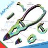 Podiatrist Toenail Clippers Professional Ingrown or Thick Toe Nail Clippers for Men & Seniors Toe Clippers Tool Pedicure Clippers Toenail Cutters Nipper Precision Diabetic Toenail Clipper Rainbow view 2