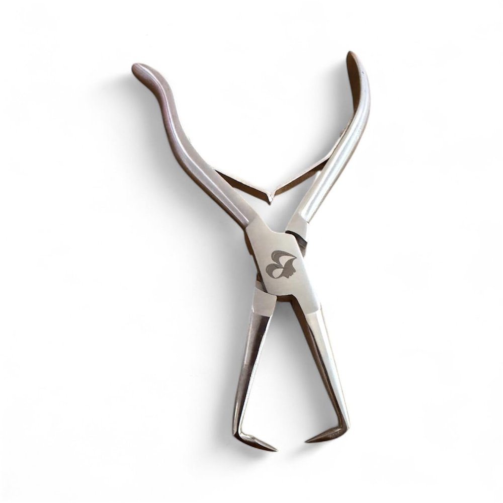 MIRACLE Hair Extension Beads Remover Pliers 5.5 inch Microlink, Micro Ring Opener Stainless Steel with Double Spring Non Slip Grip Professional Extensions Removal Tool