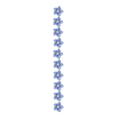 10pcs Small Flower Buckle Hair Clips Cute Hairpins DIY Hair Styles Holder Sweet Hair Claws Hair Accessories Girl Flower Hair Clips(Blue)