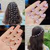 10pcs Small Flower Buckle Hair Clips Cute Hairpins DIY Hair Styles Holder Sweet Hair Claws Hair Accessories Girl Flower Hair Clips(White&Yellow) view 2