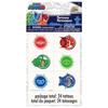 Multicolor PJ Masks Tattoo Sheets (4 Count) - Reusable & Easy Cleanup, Perfect for PJ Masks Fans and Themed Birthday Celebrations view 1