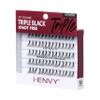iENVY by KISS Knot Free Triple Black Individual Lashes (Medium) 3 Pack 3X More Volume view 3