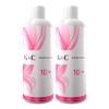 Gel and Cream 10 Volume Professional Lightening System Peroxide Developer infused with Collagen - Great for Sensitive Scalps - Made in Italy 33.8oz / 1lt (Pack of 2) view 1