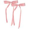 2Pcs Pink Hair Bow: Pink Hair Ribbons with Hair Clip, Lolita Accessories for Girls view 1