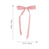 2Pcs Pink Hair Bow: Pink Hair Ribbons with Hair Clip, Lolita Accessories for Girls view 3