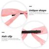 2Pcs Pink Hair Bow: Pink Hair Ribbons with Hair Clip, Lolita Accessories for Girls view 4