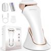 PRITECH Electric Razor for Women - Rechargeable Shaver for Women Portable Lady Shaver for Legs, Arm, Underarms, Bikini, USB Rechargeable, Wet & Dry Waterproof Bikini Trimmer for Woman, Gold view 1