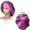 VEYRNEIC Hair Satin Bonnet for Sleeping Shower Caps Silk Chemo Caps with Wide Elastic Band Night Sleep Cap Bonnets for Black Women Braids (Dark Purple) view 4