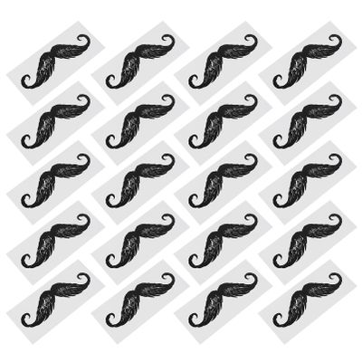 20pcs Stickers Stick- on Moustaches Accessories for Hair Nose Wax Hair Removal Tool Men Suit Wax Stick for Hair Removal Nose Hair Wax Mens Stuff Face Pp Protector Man