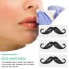 20pcs Stickers Stick- on Moustaches Accessories for Hair Nose Wax Hair Removal Tool Men Suit Wax Stick for Hair Removal Nose Hair Wax Mens Stuff Face Pp Protector Man view 3