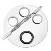 1 Set Makeup Palette with Color Mixing Stick Nail Art Color Palette (S Silver) view 1