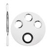 1 Set Makeup Palette with Color Mixing Stick Nail Art Color Palette (S Silver) view 4