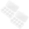 SOLUSTRE 2pcs Makeup Sponge Storage Box Dustproof Cosmetic Sponge Case for Organizing Beauty Elegant Design Compartments for Easy Access and Cleanliness view 1