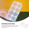 SOLUSTRE 2pcs Makeup Sponge Storage Box Dustproof Cosmetic Sponge Case for Organizing Beauty Elegant Design Compartments for Easy Access and Cleanliness view 4