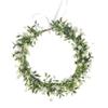 DreamLily White Babys Breath Flower Crown Eucalyptus Crown Bride Bridesmaid Headpiece Boho Hair Wreath DFS18 (Small Ivory) view 2