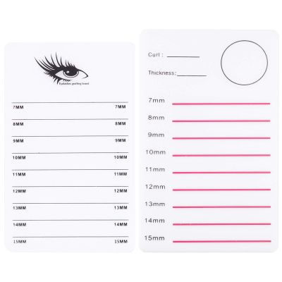 2pcs Acrylic eyelash board lash display tray lash tile hand plate lash strip lash pallet eyelash extension pallet tool trays eyelash acrylic pallet camellia exhibition board