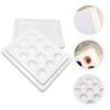 1PC Ceramic Nail Art Palette 12-Grid Manicure Watercolor Palette with Lid(White) view 2
