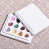 1PC Ceramic Nail Art Palette 12-Grid Manicure Watercolor Palette with Lid(White) view 3