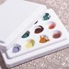 1PC Ceramic Nail Art Palette 12-Grid Manicure Watercolor Palette with Lid(White) view 4