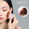 3pcs Petal Shaped Foundation Brushes, 3D Six Sided Flat Top High Density Foundation Brush, Facial Foundation or Blush Makeup Brush, for Blending Liquid, Cream or Flawless Powder Cosmetics, Pink view 2