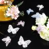 WILLBOND 18 Pieces Butterfly Hair Clip Halloween Lace Bows Embroidery Butterfly Hair Pins Accessories for Halloween Cosplaying Women, 2 Sizes(White, Blue, Purple, Pink) view 3